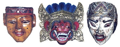 Ba con rối của vùng Bali