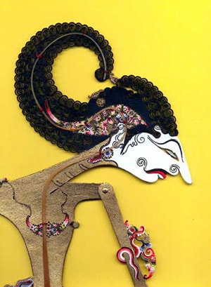 Wayang kulit, rối làm bằng da, miền Trung Java