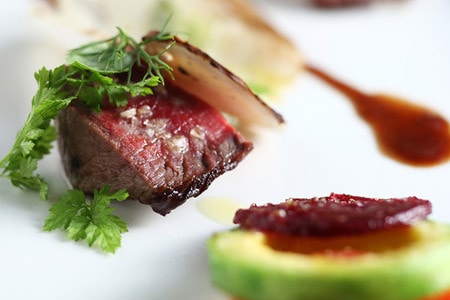 Một món bò tại nhà hàng Ristorante