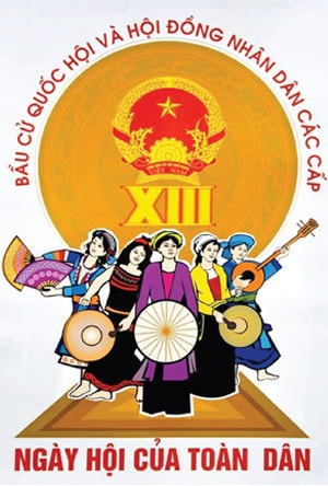 Vẽ tranh cổ động ngày bầu cử ảnh 1