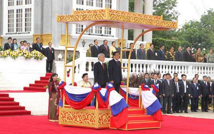 Một số hình ảnh về hoạt động của Tổng bí thư, Chủ tịch QH Nguyễn Phú Trọng và Phu nhân cùng Đoàn Đại biểu cấp cao Đảng ta thăm hữu nghị chính thức Cộng hòa Dân chủ Nhân dân Lào ảnh 3 Một số hình ảnh về hoạt động của Tổng bí thư, Chủ tịch QH Nguyễn Phú Trọng và Phu nhân cùng Đoàn Đại biểu cấp cao Đảng ta thăm hữu nghị chính thức Cộng hòa Dân chủ Nhân dân Lào ảnh 3