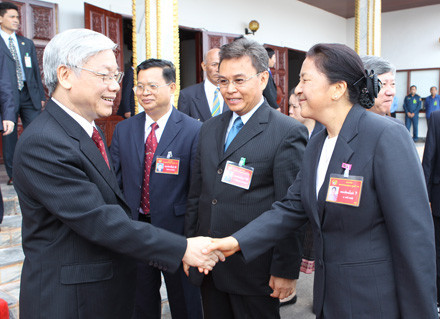 Tổng bí thư, Chủ tịch Quốc hội Nguyễn Phú Trọng với Chủ tịch QH Lào Pany Yathotu Tổng bí thư, Chủ tịch Quốc hội Nguyễn Phú Trọng với Chủ tịch QH Lào Pany Yathotu