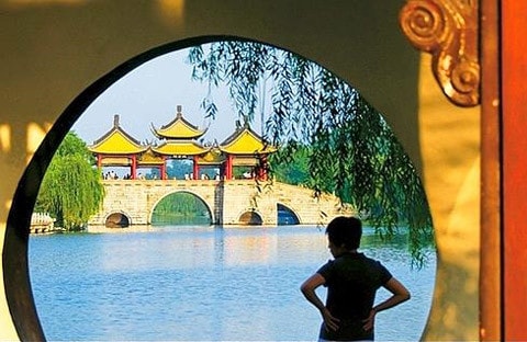 Cầu Ngũ Môn, Dương Châu, nơi Marco Polo làm Tổng đốc trong ba năm