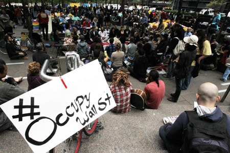 Người dân New York biểu tình tại công viên Zuccotti Nguồn: Reuters