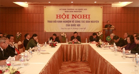 Phó chủ tịch QH Huỳnh Ngọc Sơn chủ trì Hội nghị trao đổi kinh nghiệm về công tác dân nguyện
