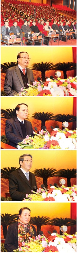 Ngày làm việc thứ hai của Hội nghị cán bộ toàn quốc quán triệt, triển khai thực hiện Nghị quyết Hội nghị Trung ương 4 (Khóa XI) “Một số vấn đề cấp bách về xây dựng Đảng hiện nay Ảnh: Trí Dũng