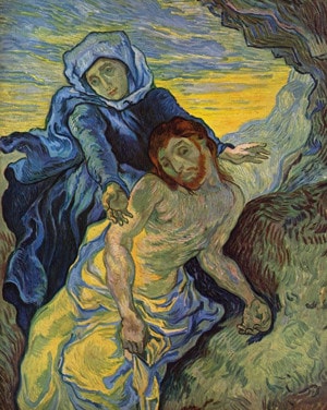 Pietà của Van Gogh chép lại từ tác phẩm của Delacroix