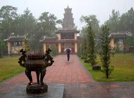 Huế trong mưa Ảnh: Nguyễn Quang Tuấn