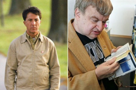Nhân vật Raymond và nguyên mẫu Kim Peek (phim Người trong mưa) Nhân vật Raymond và nguyên mẫu Kim Peek (phim Người trong mưa)