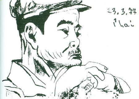 Ký họa của Bùi Xuân Phái