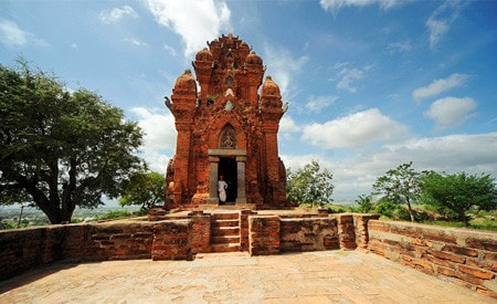 Tháp Chàm ở Ninh Thuận Ảnh: Nguyễn Quang Tuấn