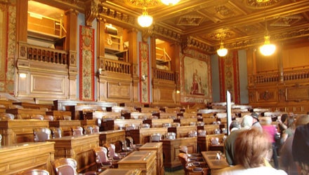 Phòng họp Hội đồng bên trong Tòa thị chính Paris