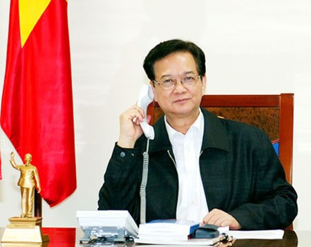 Thủ tướng Nguyễn Tấn Dũng điện đàm với Chánh Văn phòng Nhà Trắng