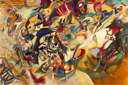 Bố cục 7, sơn dầu, sáng tác năm 1913, hiện lưu tại Gallery Tretyakov, Nga