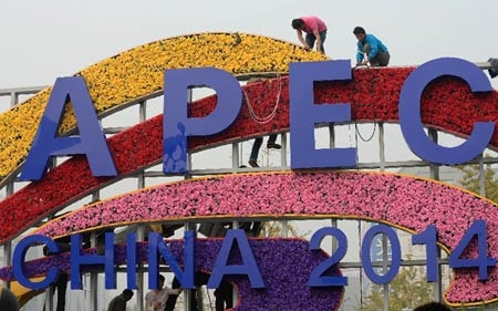Bắc Kinh chuẩn bị đăng cai APEC lần thứ 25 năm 2014 Nguồn: China Daily
