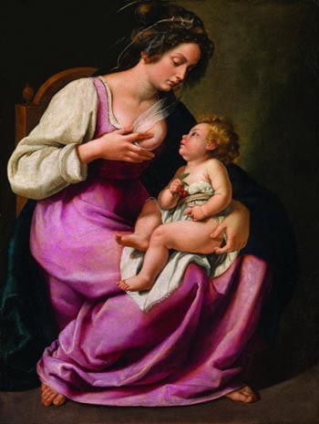 Mẹ Đồng Trinh và Chúa Hài Đồng, của Artemisia Gentileschi, 1890