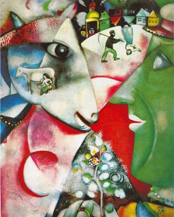 Marc Chagall, Tôi và làng quê, lưu giữ tại Bảo tàng Nghệ thuật hiện đại New York