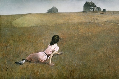 Thế giới của Christine, 1948, sơn dầu của Andrew Wyeth, lưu giữ tại Bảo tàng Nghệ thuật hiện đại New York, Mỹ