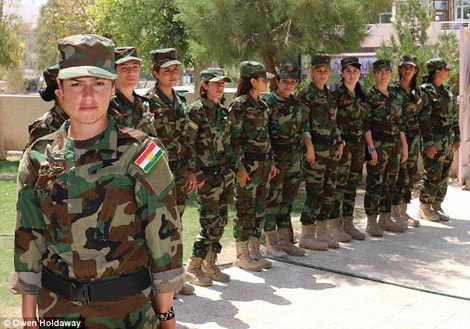 Lực lượng Sun Girls ở miền Bắc Iraq