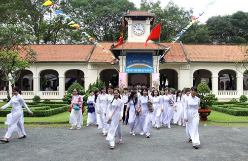 Học sinh Trường THPT Lê Hồng Phong, TP Hồ Chí Minh Ảnh: Thanh Vũ