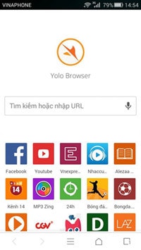 Giao diện trình duyệt Yolo