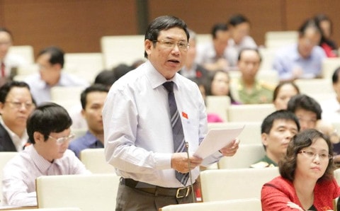 ĐBQH Lê Nam (Thanh Hóa) phát biểu tại Hội trường