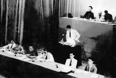 Đỗ Đức Dục thuyết trình Dự thảo Hiến pháp 1946