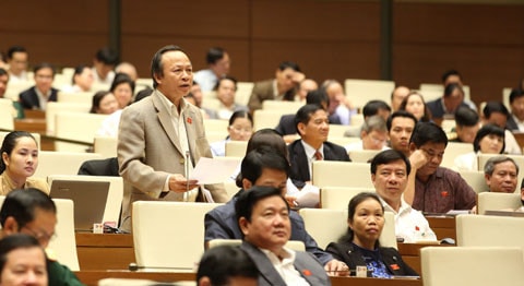 ĐBQH thảo luận tại Hội trường Ảnh: Quang Khánh