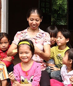 Cô Nguyễn Thị Hạ và học trò