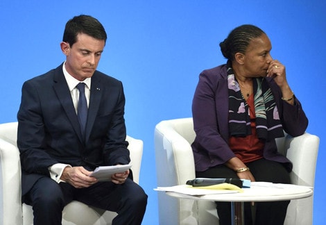 Bộ trưởng Tư Pháp Christiane Taubira bất đồng mạnh mẽ với Thủ tướng Manuel Valls về dự luật mới Nguồn: AFP