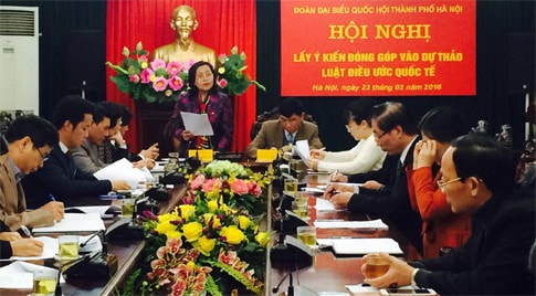 Phó trưởng đoàn ĐBQH TP Hà Nội Nguyễn Thị Hồng Hà phát biểu khai mạc Hội nghị