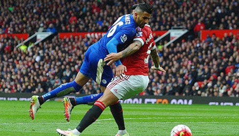 Manchester United ngăn Leicester vô địch tại Old Trafford. (Nguồn: vietnamplus.vn)