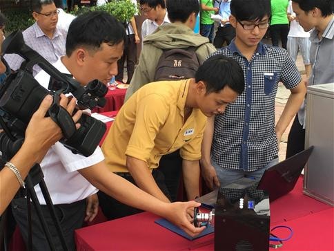 Trình diễn công nghệ Ảnh: Thanh Bình