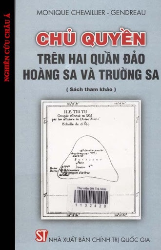 Bìa sách Chủ quyền trên hai quần đảo Hoàng Sa, Trường Sa của GS. Monique Chemillier-Gendreau