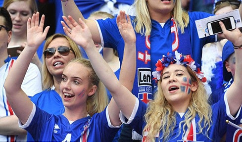 Ước tính 99,8% người dân Iceland sẽ theo dõi trận đấu