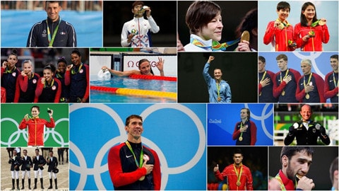 Những VĐV giành HCV trong ngày thi đấu thứ 4 Olympic Rio 2016 (Nguồn VTV)