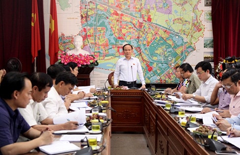 Phó Chủ tịch HĐND TP Nguyễn Ngọc Tuấn phát biểu kết luận buổi giám sát tại huyện Đông Anh.
