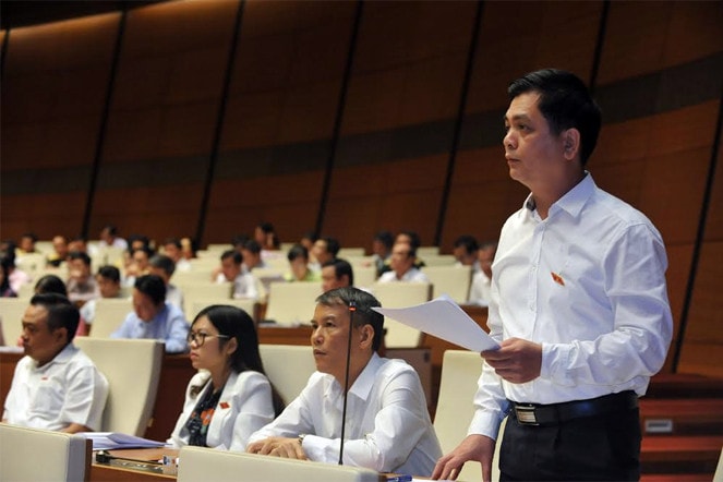 ĐBQH Nguyễn Lâm Thành (Lạng Sơn) phát biểu