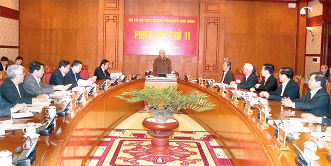 Tổng Bí thư Nguyễn Phú Trọng chủ trì Phiên họp - Ảnh: Trí Dũng