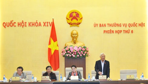 Phó Chủ tịch Uông Chu Lưu phát biểu tại phiên họp thứ 6 - Ảnh: Quang Khánh