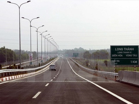 Dự án đường cao tốc Thành phố Hồ Chí Minh-Long Thành-Dầu Giây. (Ảnh TTXVN)