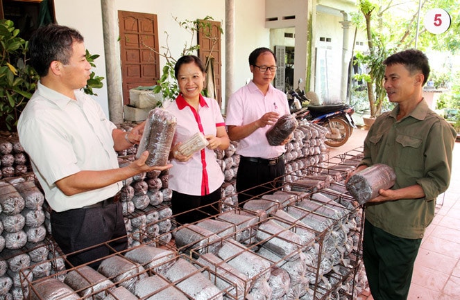 Lãnh đạo địa phương và NHCSXH luôn sát cánh cùng người nghèo ở Tam Nông, Phú Thọ - Ảnh: Bình Nhi