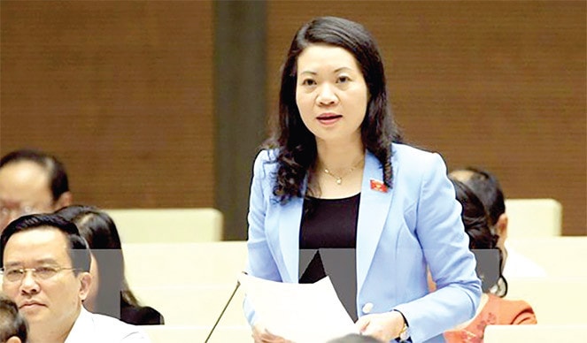 ĐBQH Mai Thị Phương Hoa phát biểu tại Hội trường