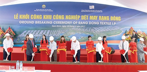 Lễ khởi công KCN dệt may Rạng Đông