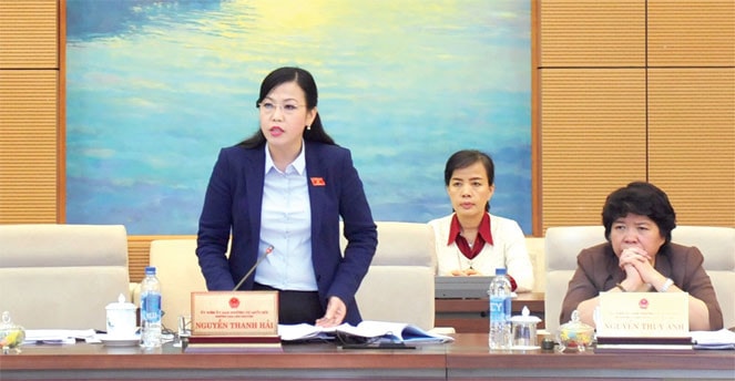 Trưởng ban Dân nguyện Nguyễn Thanh Hải phát biểu tại Phiên họp Ảnh: Quang Khánh