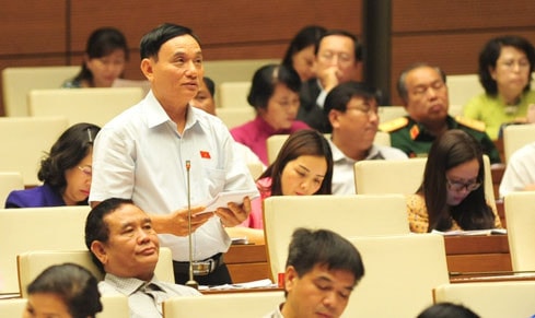Bùi Quốc Phòng (Thái Bình) phát biểu