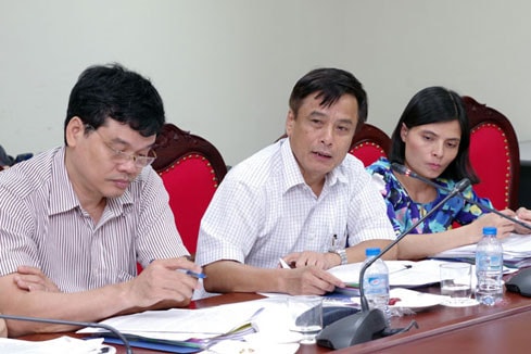 PGS.TS Lương Đức Long, Viện trưởng Viện Vật liệu Xây dựng phát biểu tại Tọa đàm