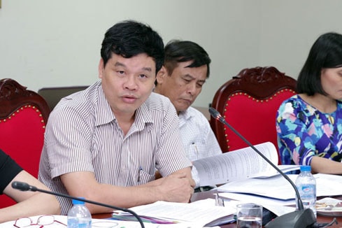Ông Phạm Văn Bắc, Vụ trưởng Vụ Vật liệu Xây dựng, Bộ Xây dựng phát biểu tại Tọa đàm