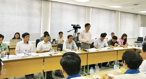 Phó Trưởng đoàn ĐBQH TP Hải Phòng Bùi Thanh Tùng phát biểu chủ trì tại cuộc giám sát