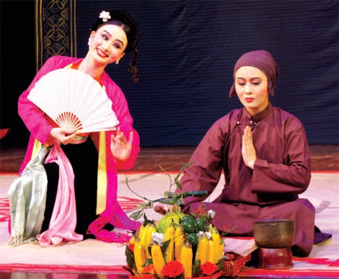 Cảnh trong vở Quan âm Thị Kính